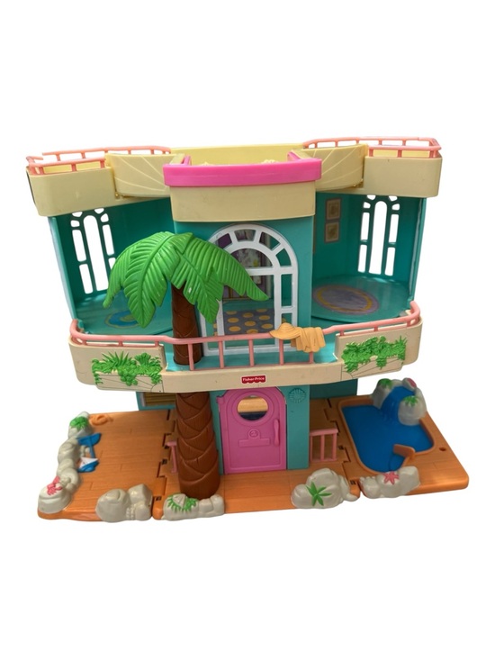 Fisher-Price Other - Vtg Fisher Price Sweet Streets Beach House Loving Family Fold & Carry 2000